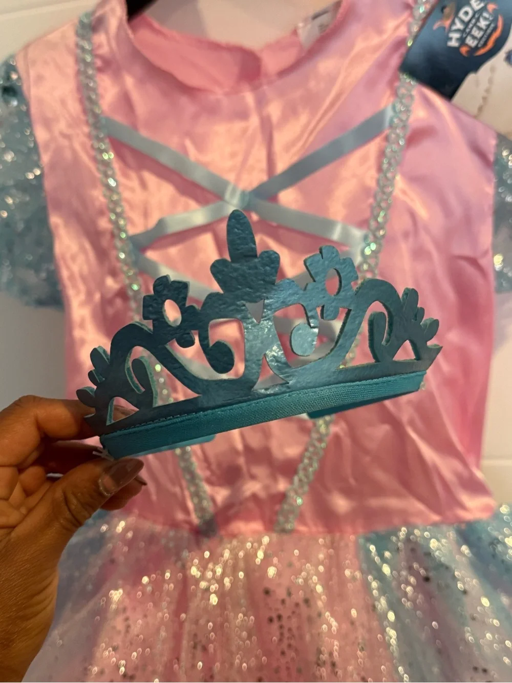 Girls Sparkle Tulle Fairy Costume - Pink & Aqua